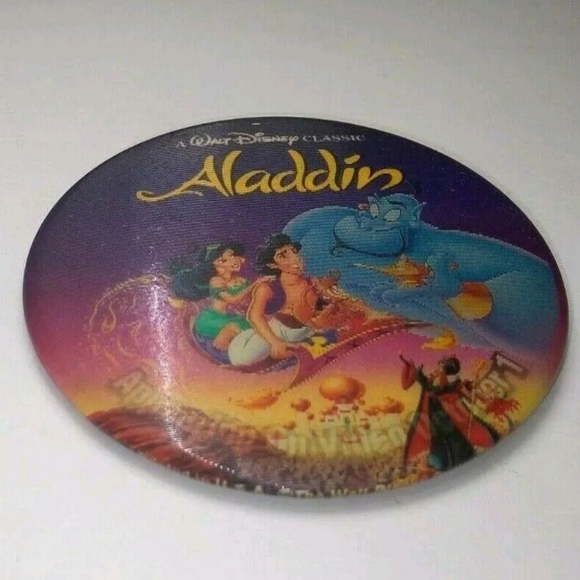 Aladdin Disney Movie Promo Button Pin - Picture 1 of 4